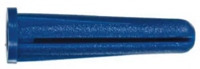 .138 In. D X 3/4 In. L Plastic Flat Head Conical Anchor 80 Pk