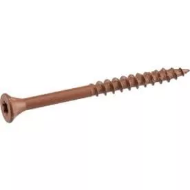 #8 X 1-1/4" Red Ceramic Deck Screws - 1 Lb