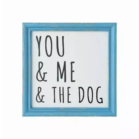 & The Dog Blue Wall Décor - Charming Home Accent