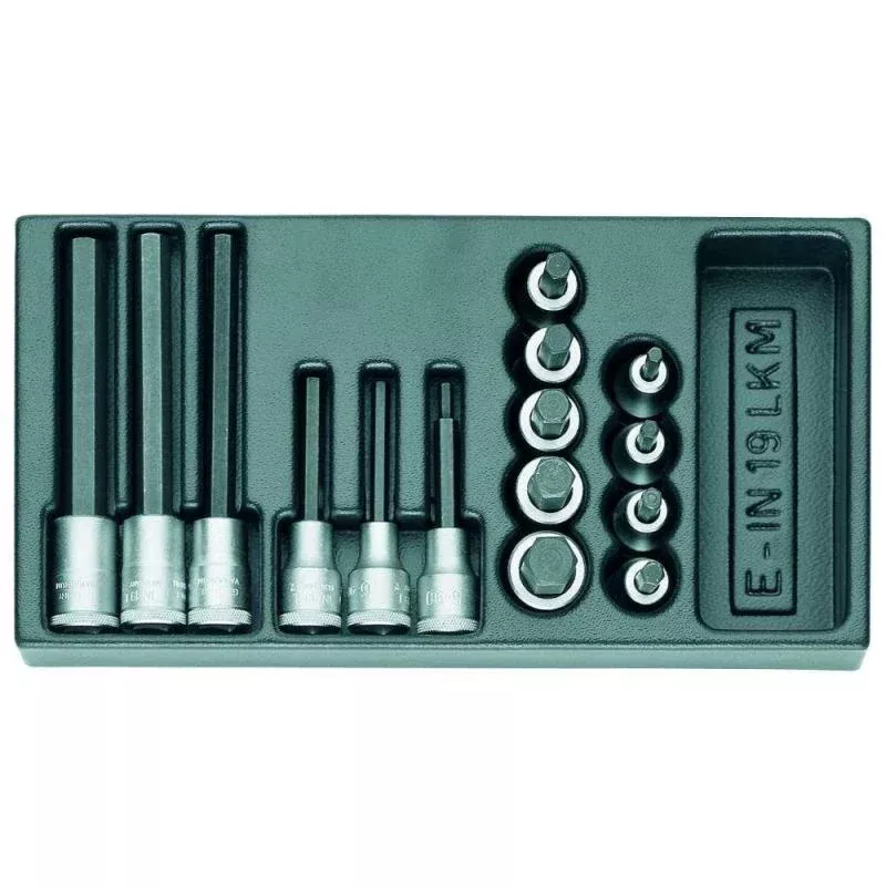 Gedore 1402234 Screwdriver bit socket set 1/2 Inch in 1/3 ES tool module