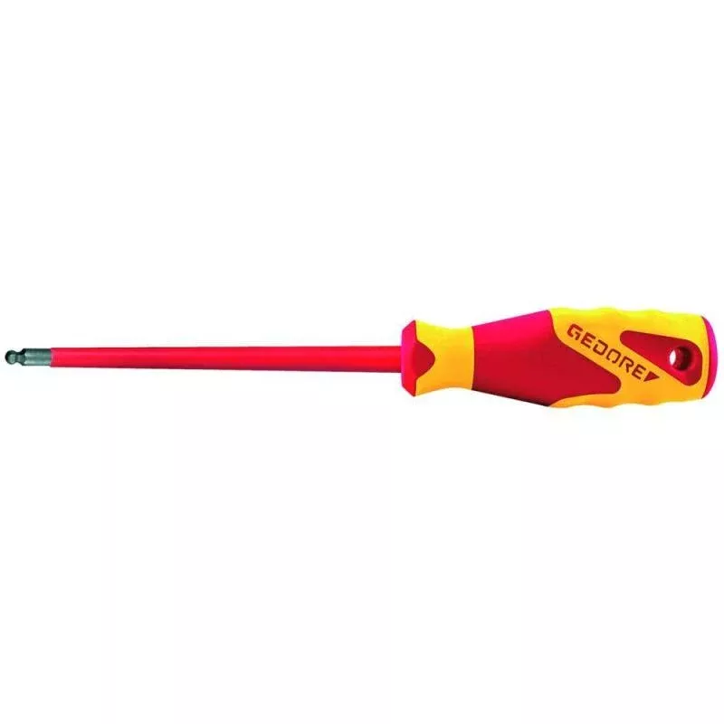 Gedore 2824507 VDE Screwdriver, ball end, 4 mm
