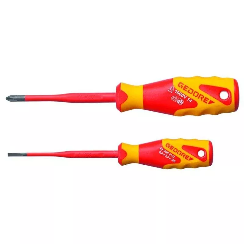 Gedore 2928736 VDE Screwdriver set SLIM DRIVE, 2 pcs