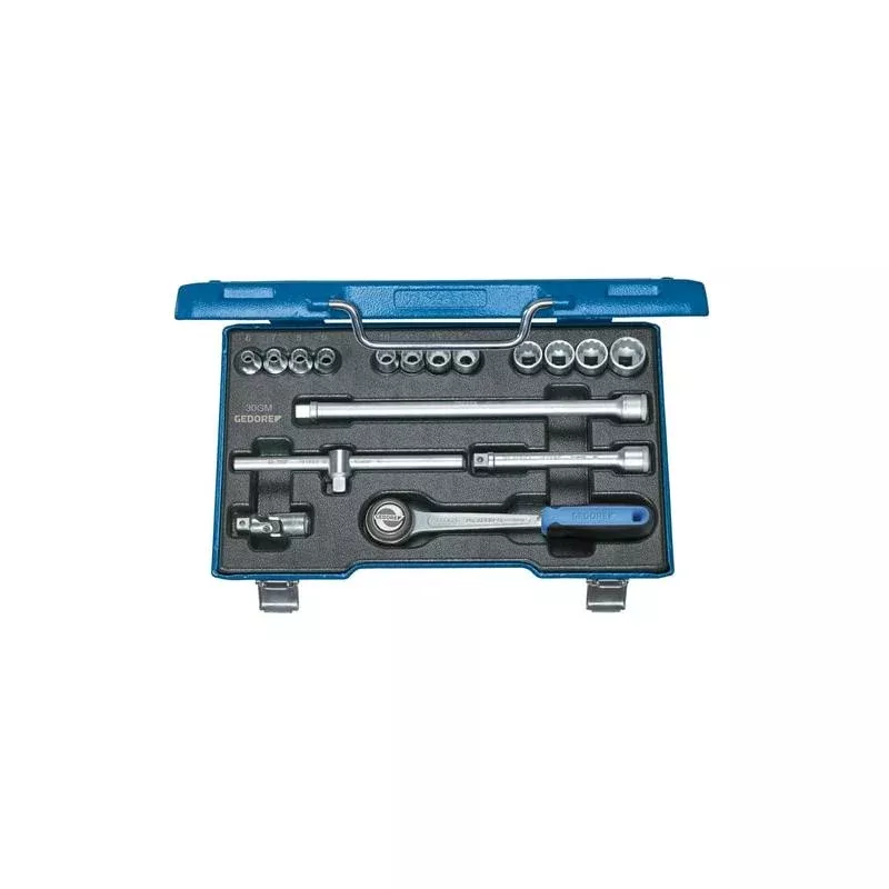 Gedore 6240200 Socket set 3/8" 17 pcs UD 6-19 mm