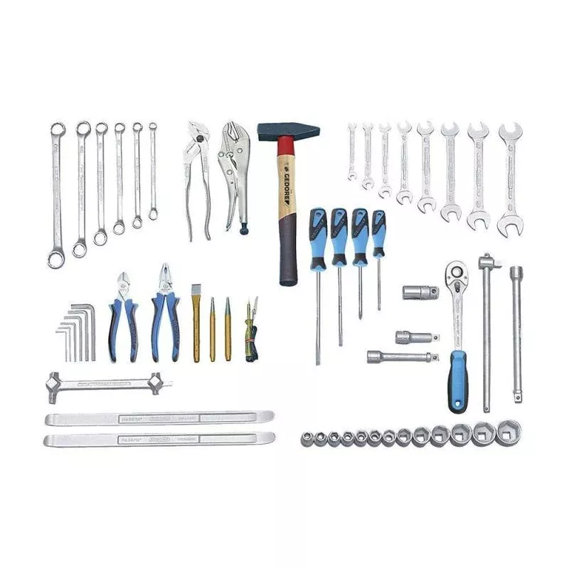 Gedore 6607280 Tool Assortment 69 Piece INCH