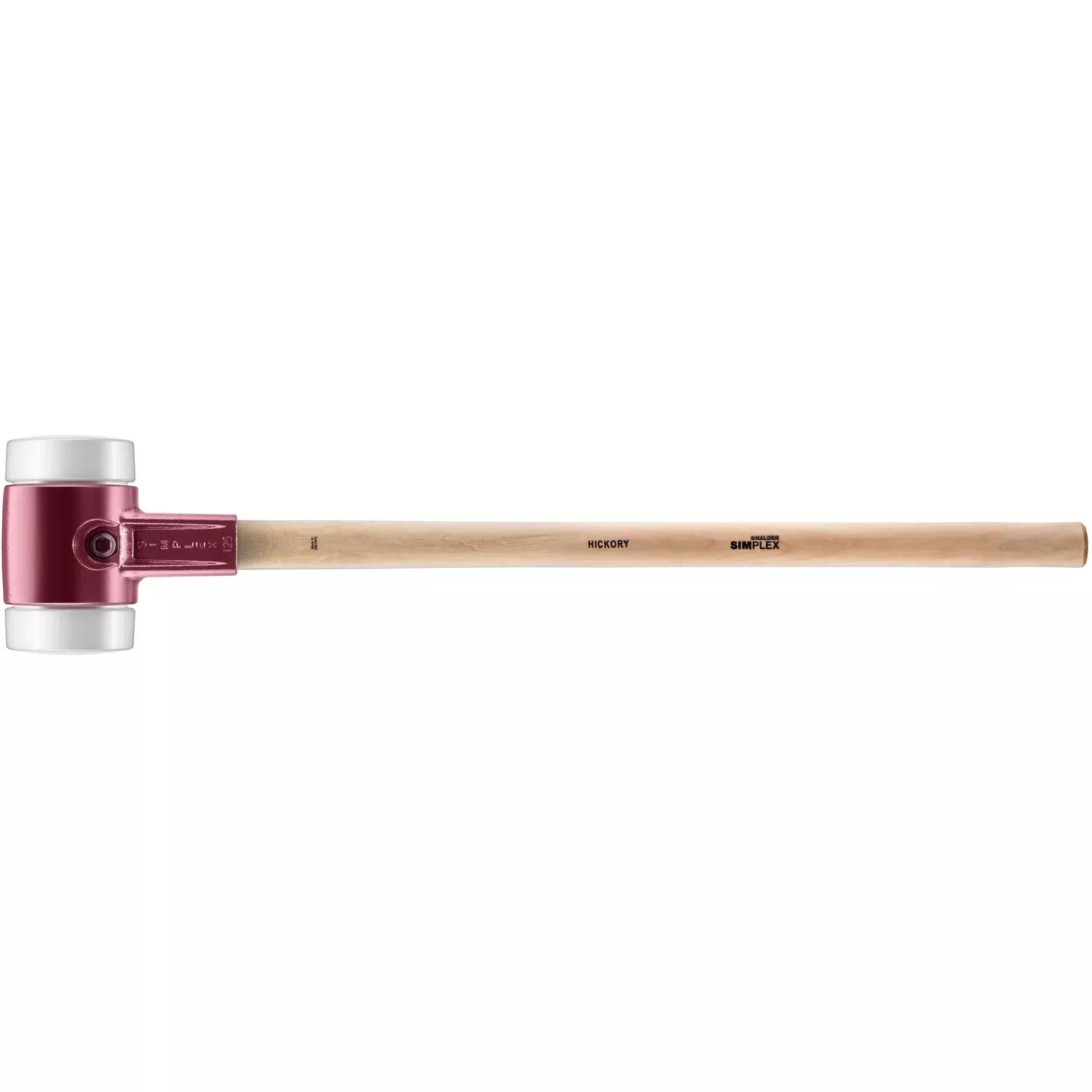Halder 3007.125 Simplex Sledgehammer with Superplastic Inserts Cast Iron Housing and Hickory Handle