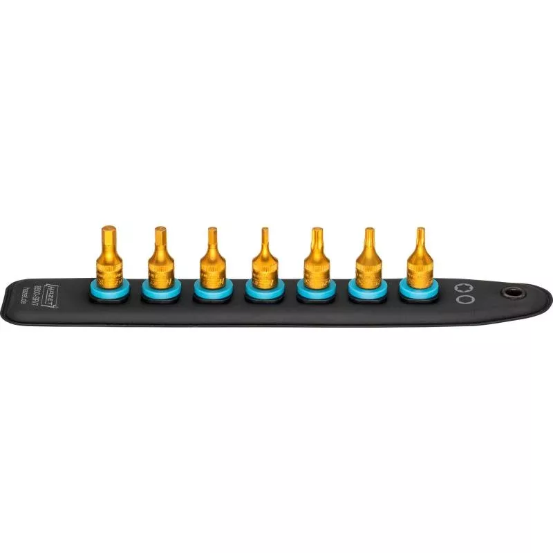 Hazet 8500-SR/7 SmartRail 1/4" TORX/Hex Bit Socket Set, 7 Pieces