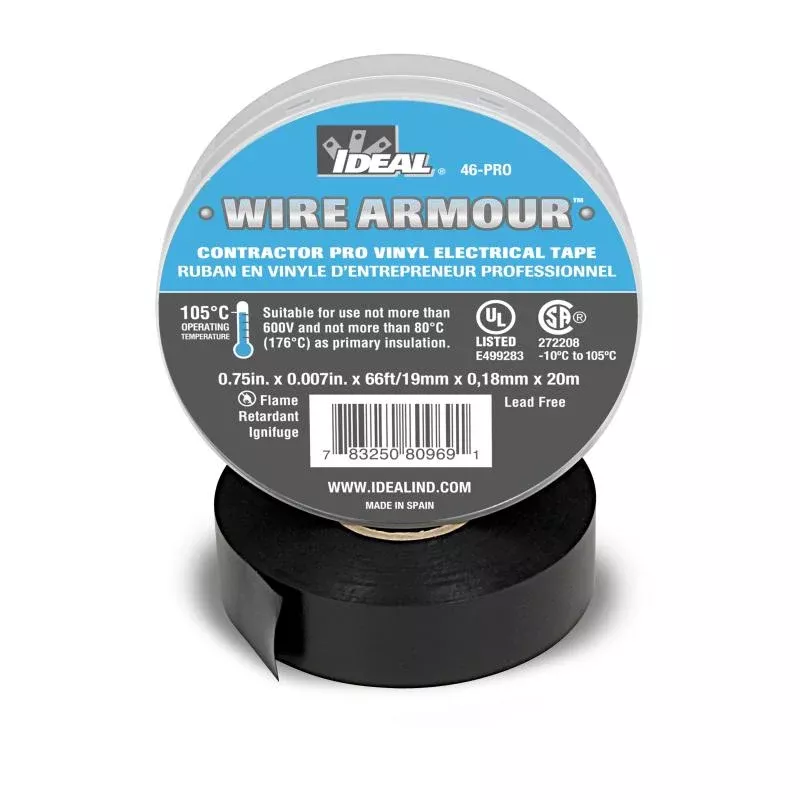 Ideal 46-88 Contractor Pro Electrical Vinyl Tape 66 Ft