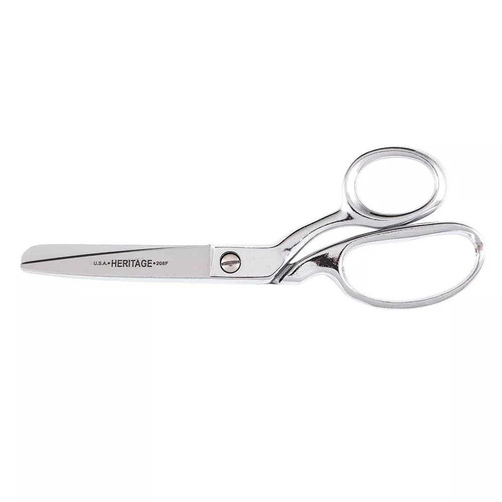 Klein Tools 208F Bent Trimmer, Fully Rounded Tips, 8-Inch