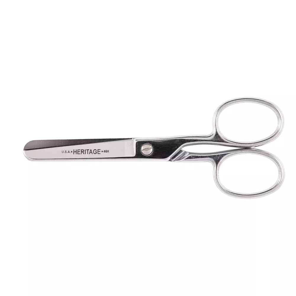 Klein Tools G46HC Safety Scissors with Large Rings, 6"
