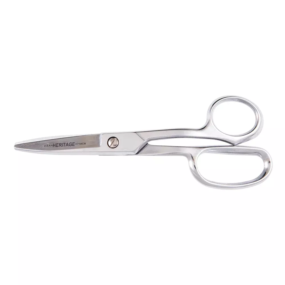 Klein Tools GP718CB Shear, Curved Handle, Blunt Tip, 8-7/8"