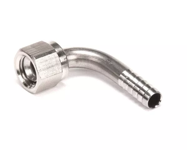 Multiplex 7013 Elbow 1/4 Sw Nut X 1/4 Barb SS