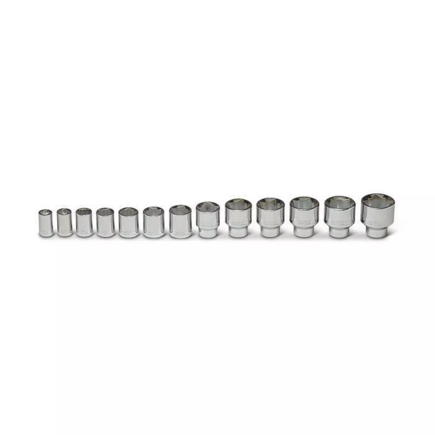 Wright Tool 450 1/2-Inch Drive 8 Point Socket Set 13 Piece