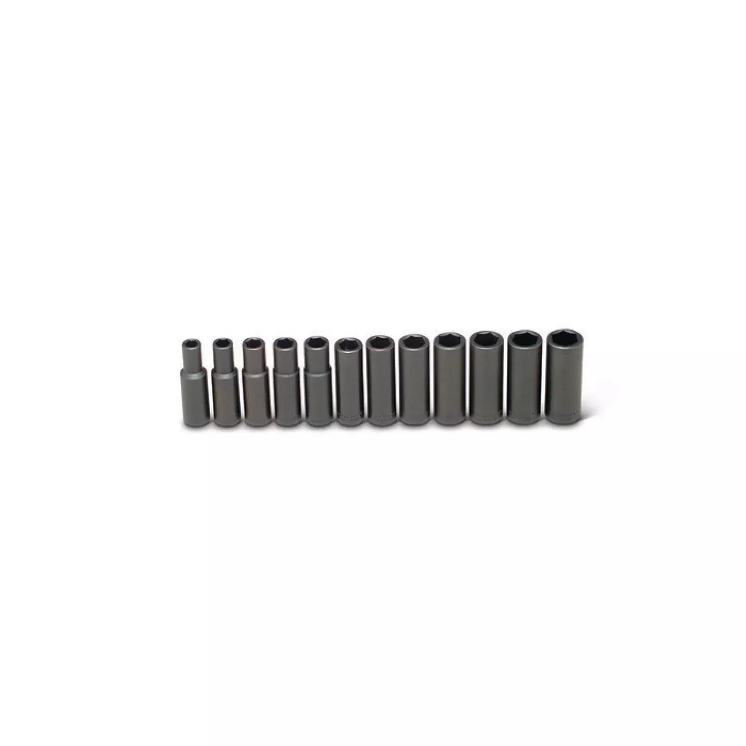 Wright Tool 461 1/2" Drive 6 Point Deep Impact Socket Set 12 Piece