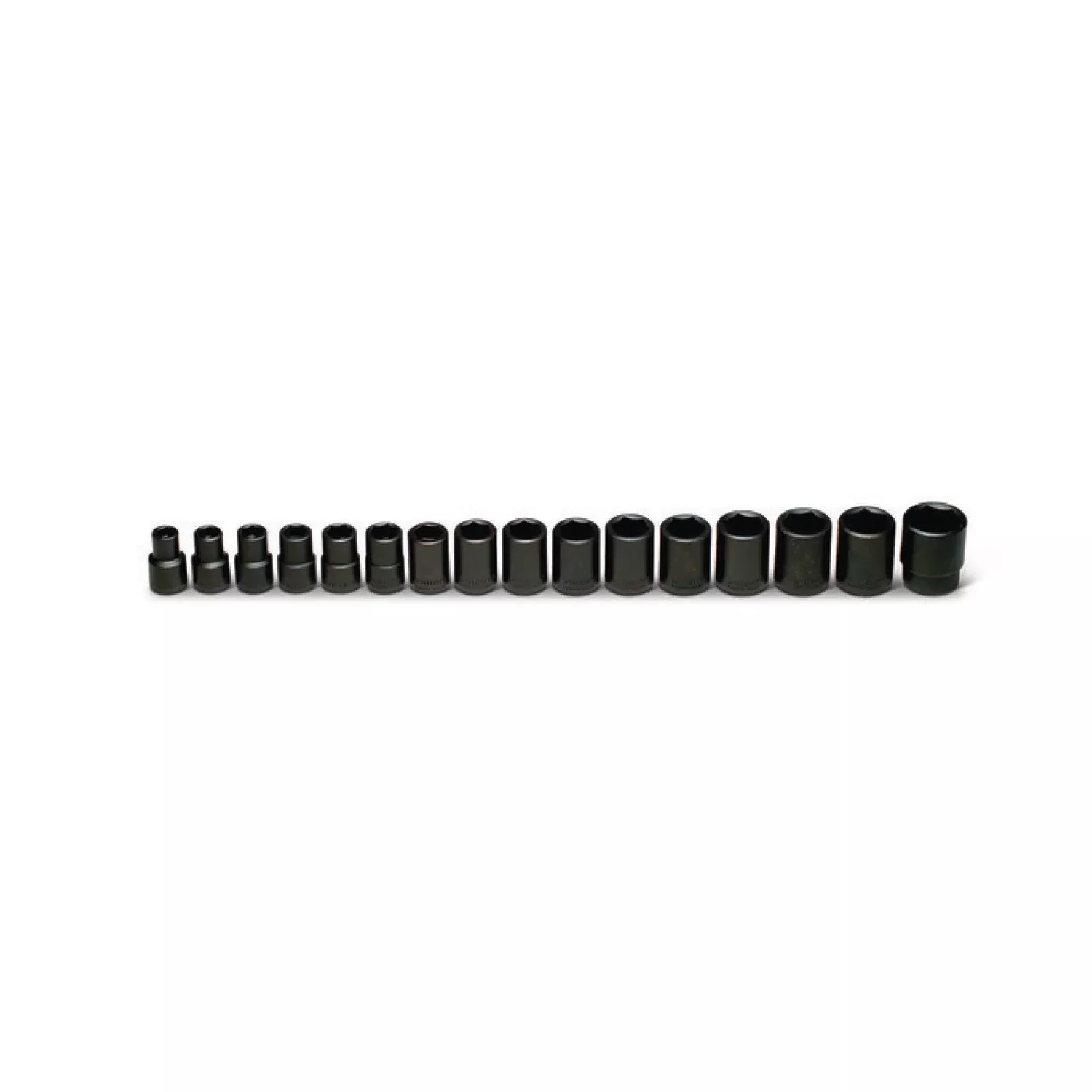 Wright Tool 466 1/2" Drive 6 Point Standard Impact Socket Set 16 Pc.