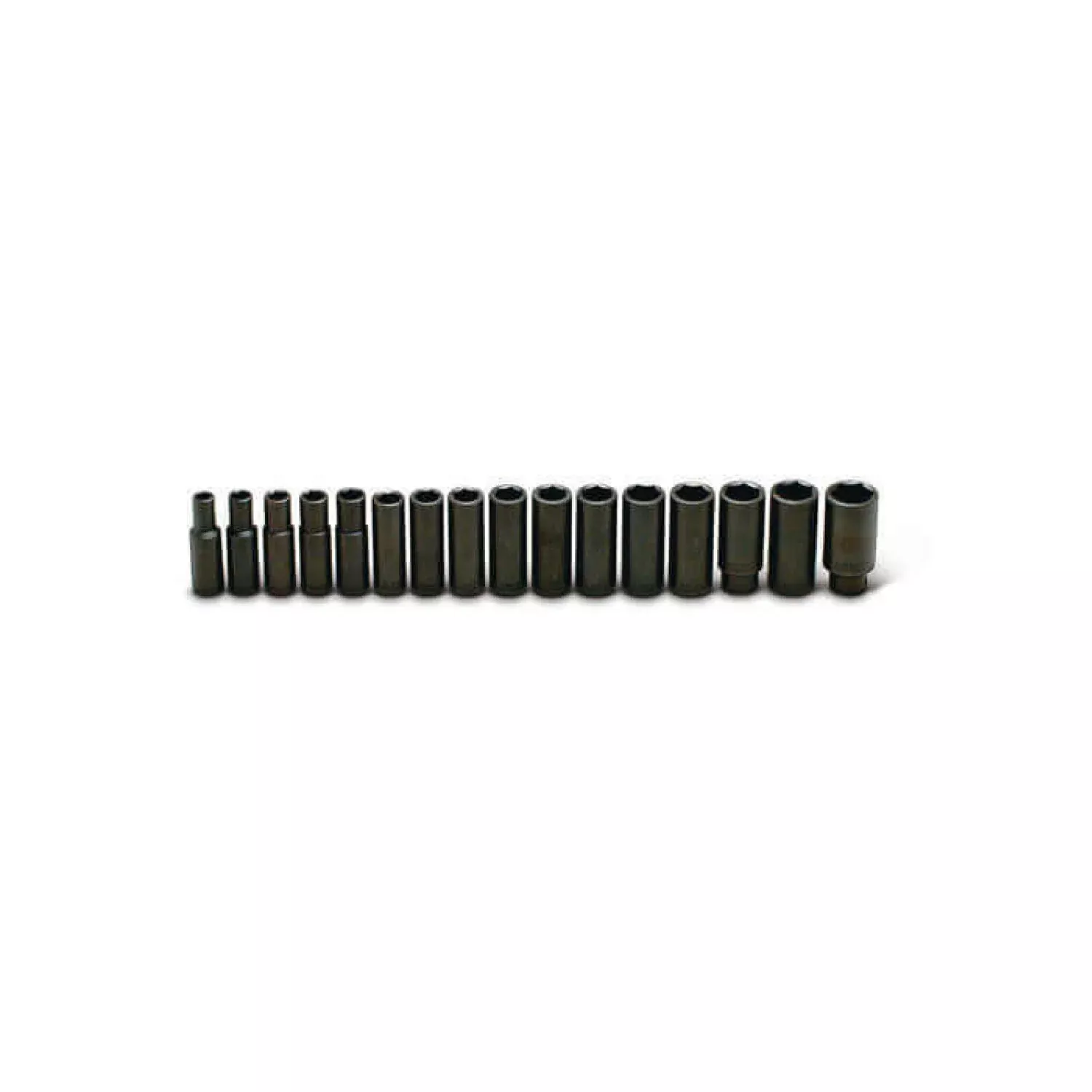 Wright Tool 467 1/2" Drive 6 Point Deep Impact Socket Set 16 Pc.
