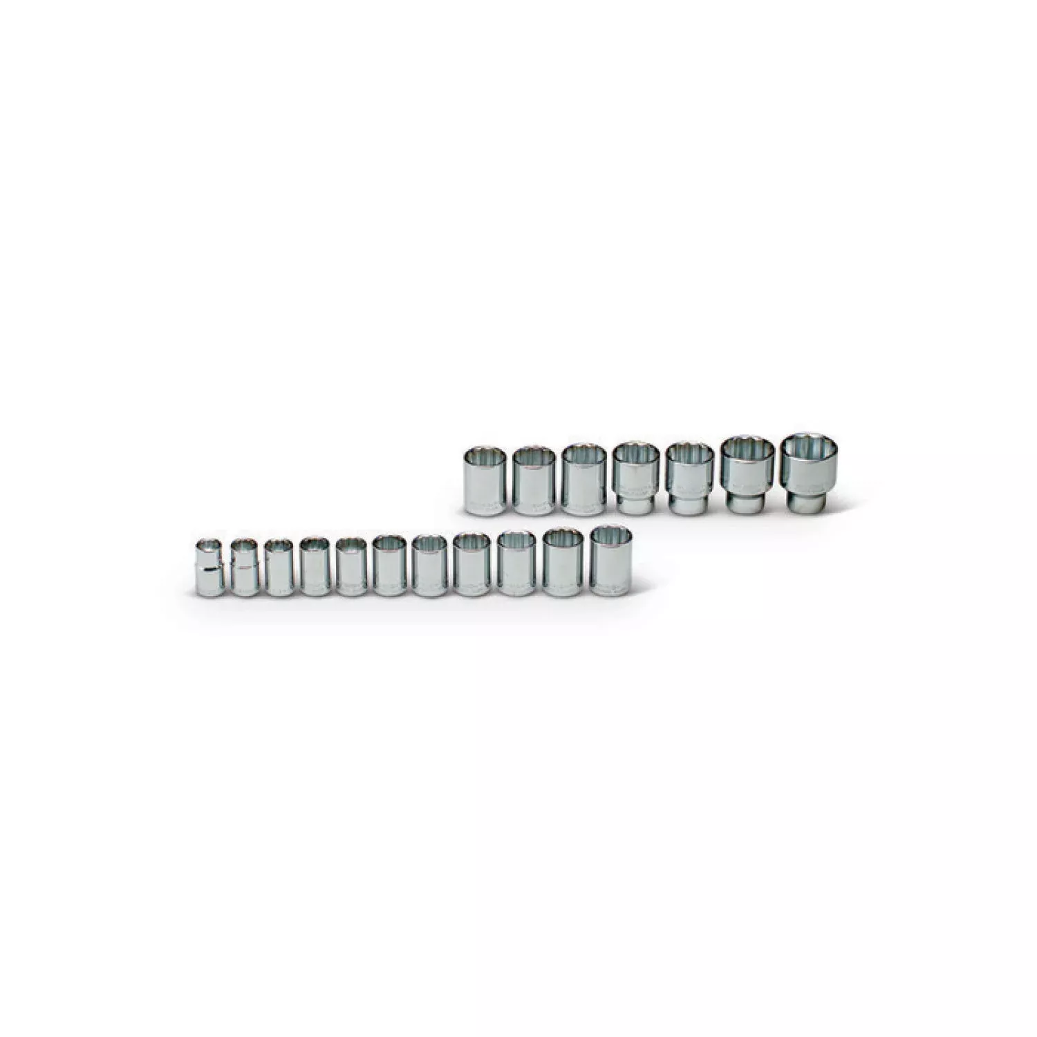 Wright Tool 469 1/2" Drive 12 Point Standard Socket Set 18 Pc.