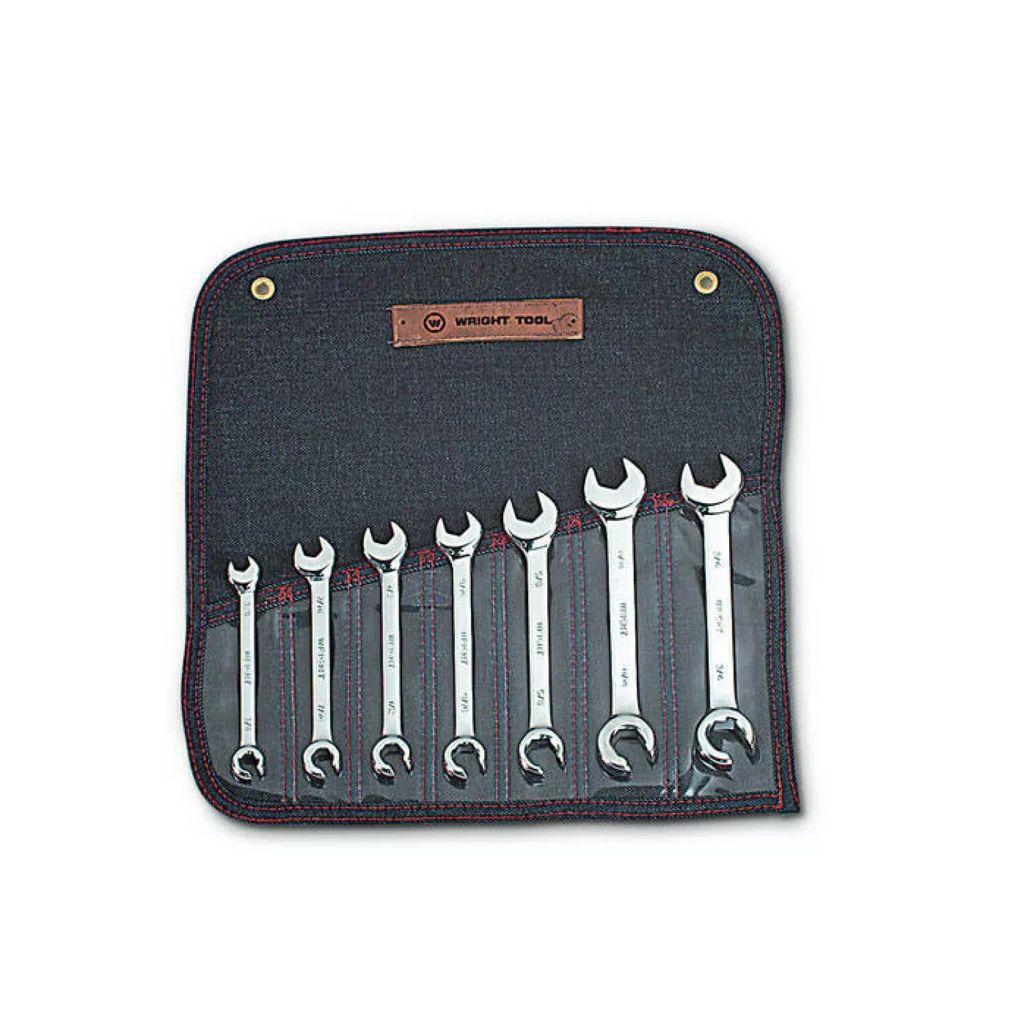 Wright Tool 742 Open-End Flare Nut Wrench Set 7 Piece