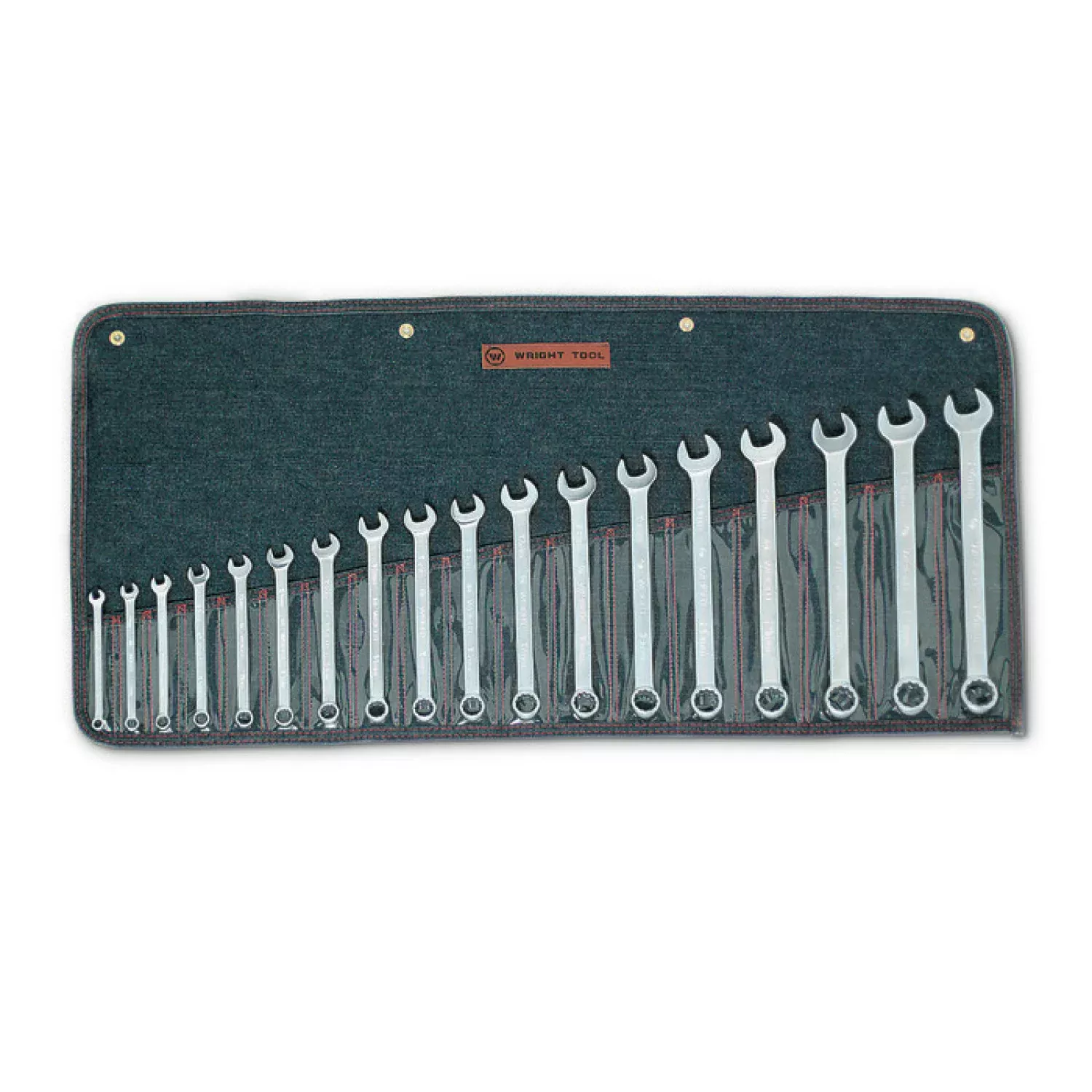 Wright Tool 758 12 Point Metric Combination Wrench Set 18 Piece