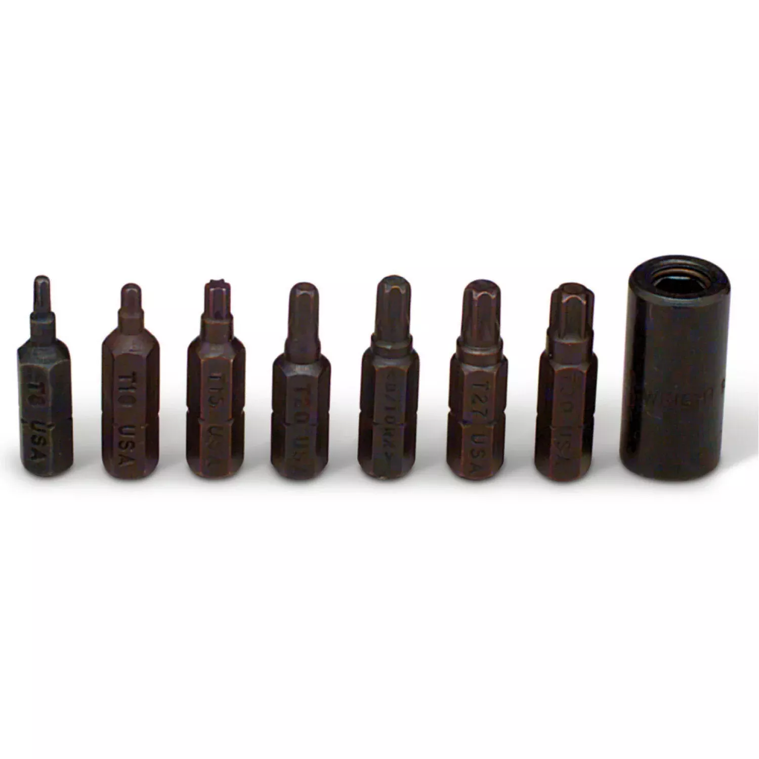 Wright Tool 9295 3/8" Drive 8 Piece TORX Bit Set
