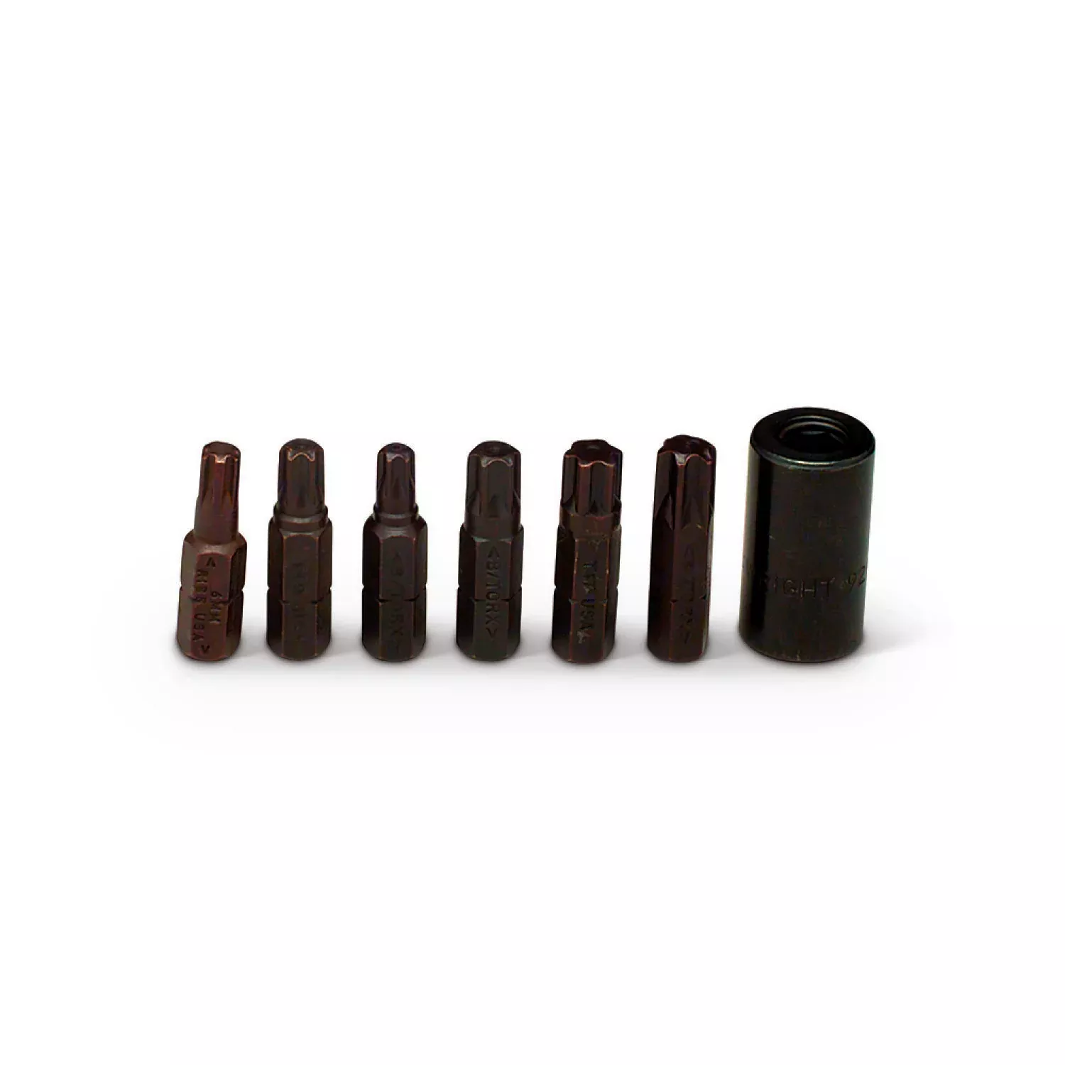 Wright Tool 9296 TORX 3/8" Drive Bit Set 7 Piece