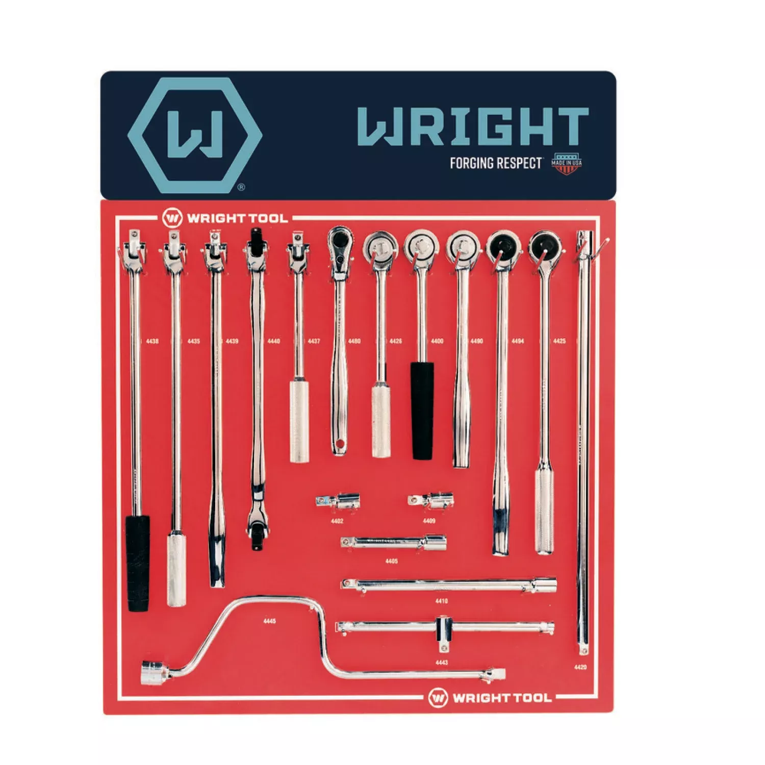 Wright Tool D983 34 Piece 3/8" Drive Handles and Attachments